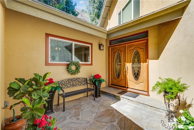 Stone Courtyard Front Entry