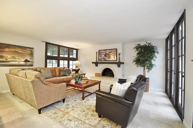 Family Room with Cozy Fireplace