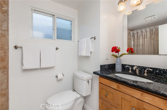One of two baths (this is upstairs, the other is downstairs).