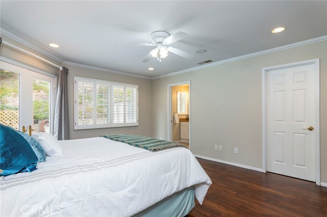 Downstairs bedroom/mother-in-law quarters with private exterior door
