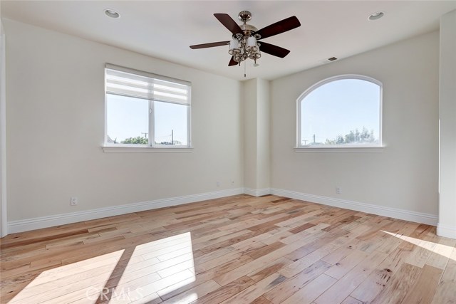 Upstairs Bedroom with  walk in closet and en suite bathroom