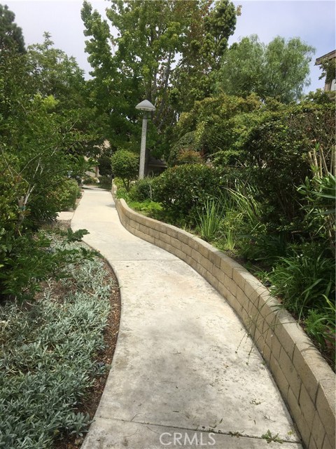 Garden path to the guest parking from the front of the home