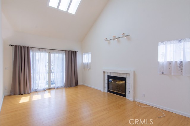 Separate family room - vaulted ceilings with skylight