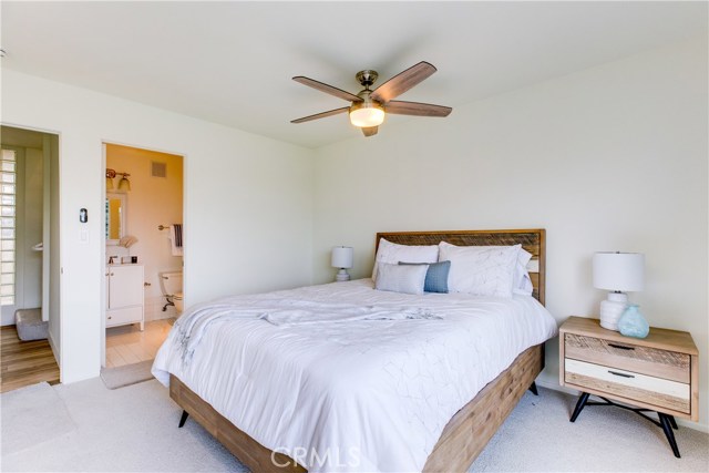The south bedroom features an en-suite bath
