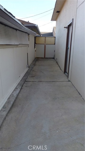 Possible Storage area along left side.  (Half the width of this space)