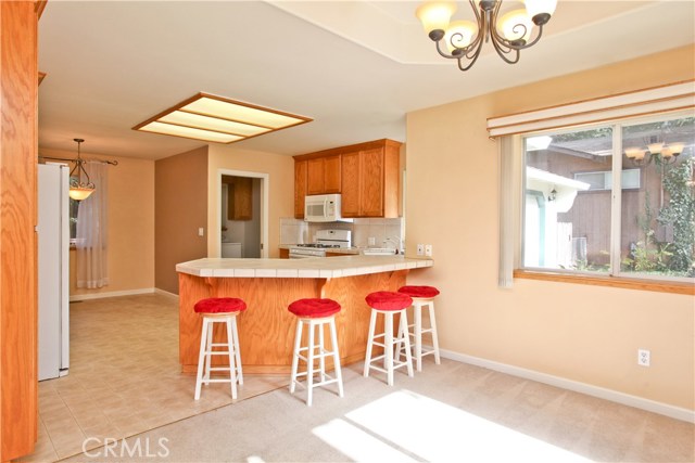 Formal dining room open to kitchen