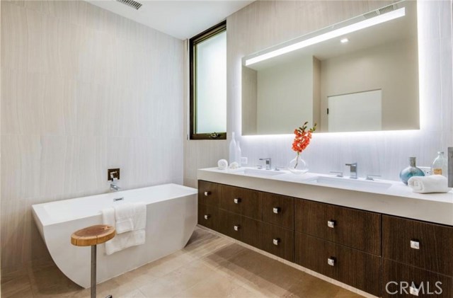 Take a soak in the tub and be transported to the spa