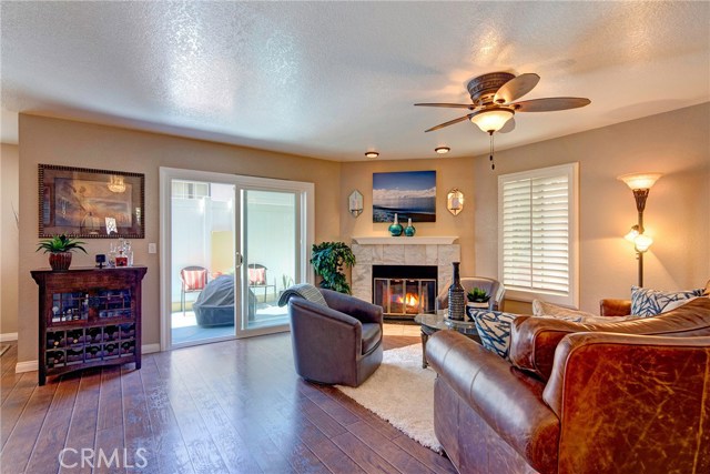 Living room with access to wrap around backyard.