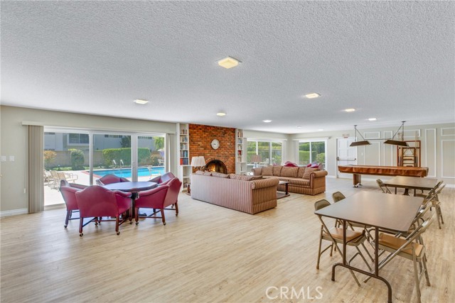 Recreation room with kitchen
