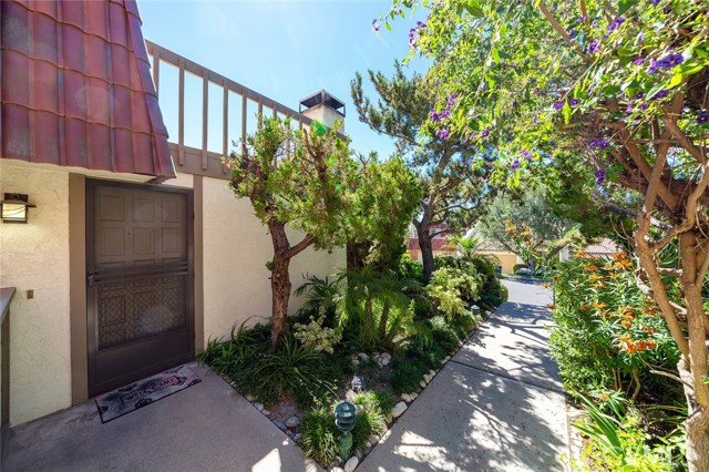 View to the street and West facing out door deck