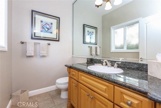 Downstairs half bath off family room