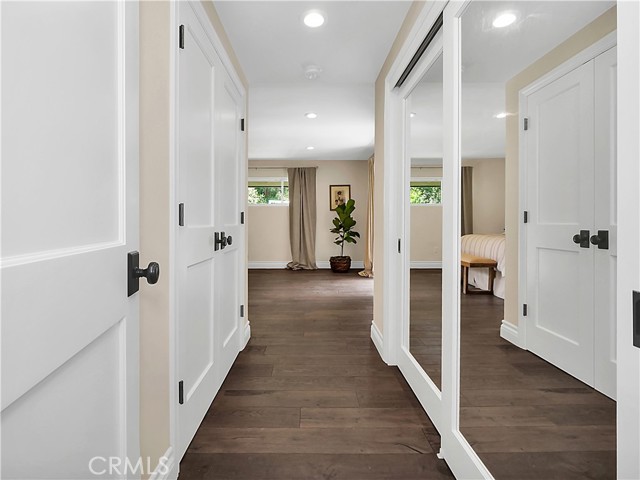 Master closets with new doors