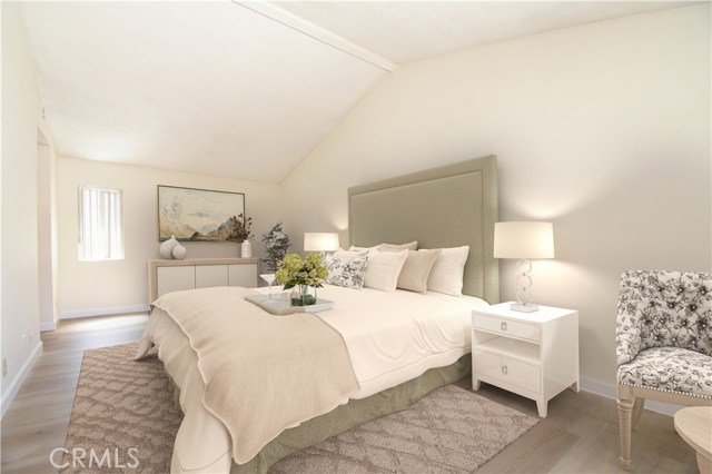 Unit A Master Bedroom virtually staged