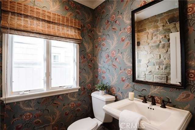 Downstairs powder room