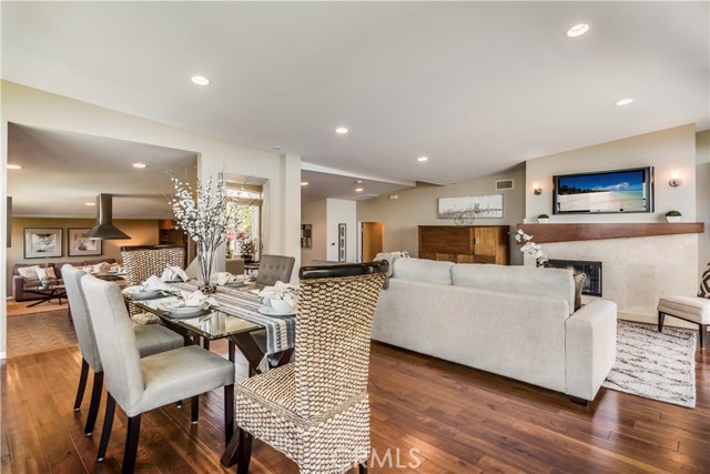 Light and airy floor plan. Hardwood floors in the living and dining room.