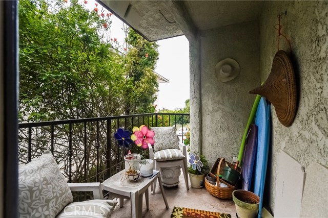 Balcony off family room (has ocean view not seen in this pic due to weather)