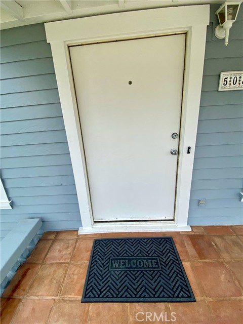 Welcoming porch.