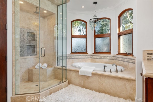 Luxurious master bathroom