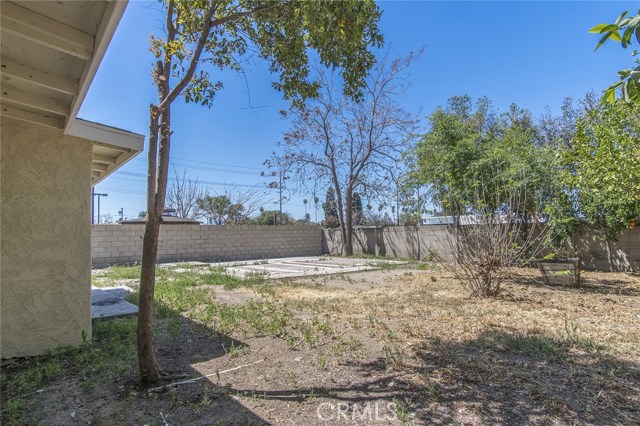 Block walls surrounding for privacy