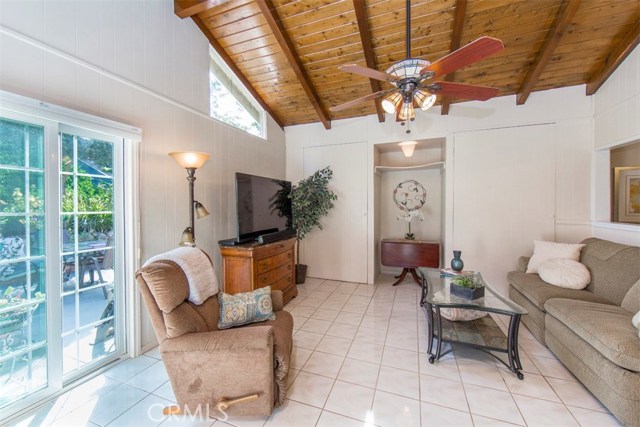 family room sliders to backyard