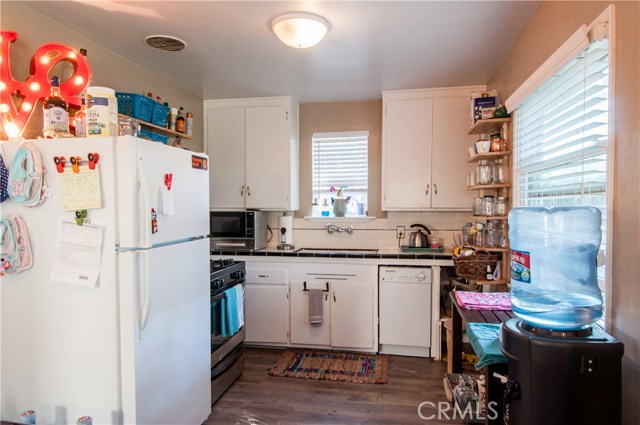 Kitchen in front unit.