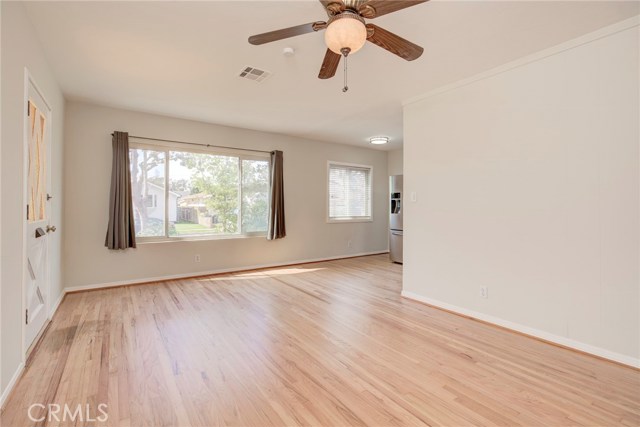 Living room with large picture window