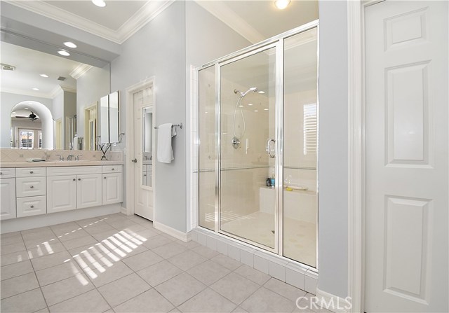 Master Suite has large shower and private toilet.