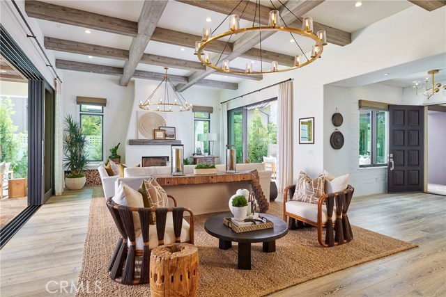 A2 model home interior of greatroom, same floorplan as this home being built at 18 Phillips Ranch Road.