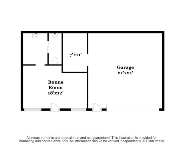 Granny Flat/Office & Garage floor plan