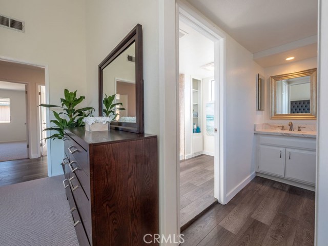 Master bedroom and master bathroom