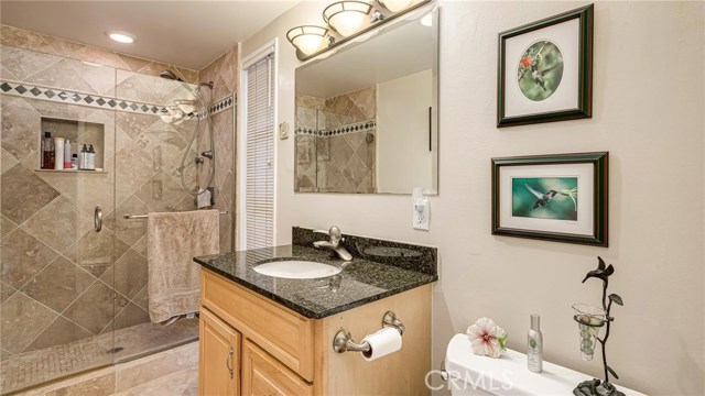 Downstairs master bathroom.