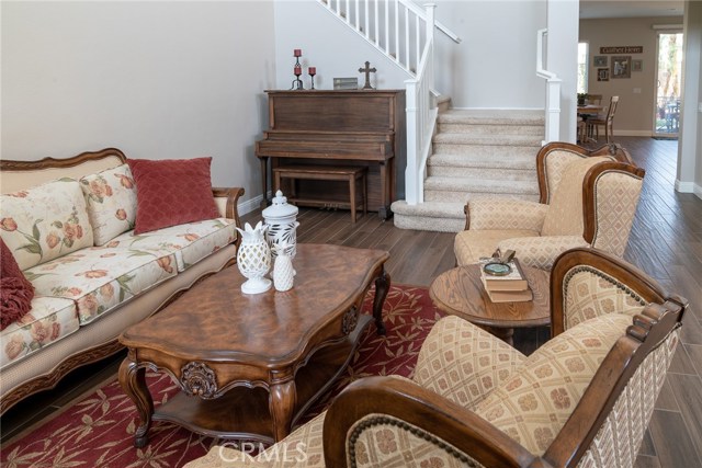 Living room, looking into family room/kitchen