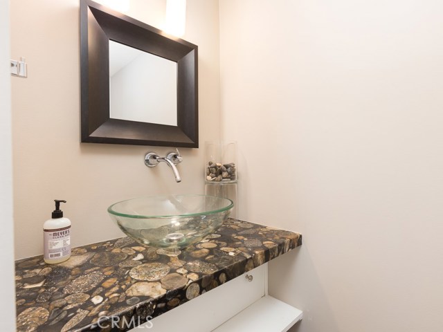 Powder room off  kitchen