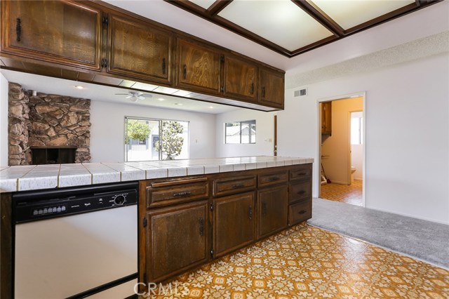 Kitchen to Laundry Room and 1/2 bath