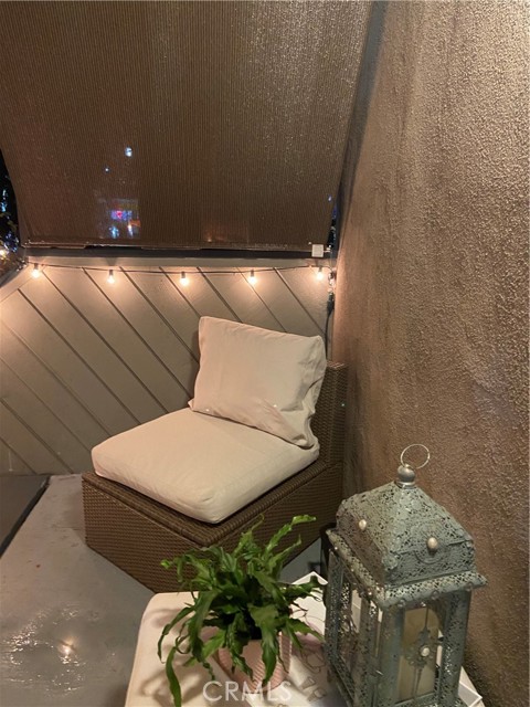 Picture of outside living room deck at night