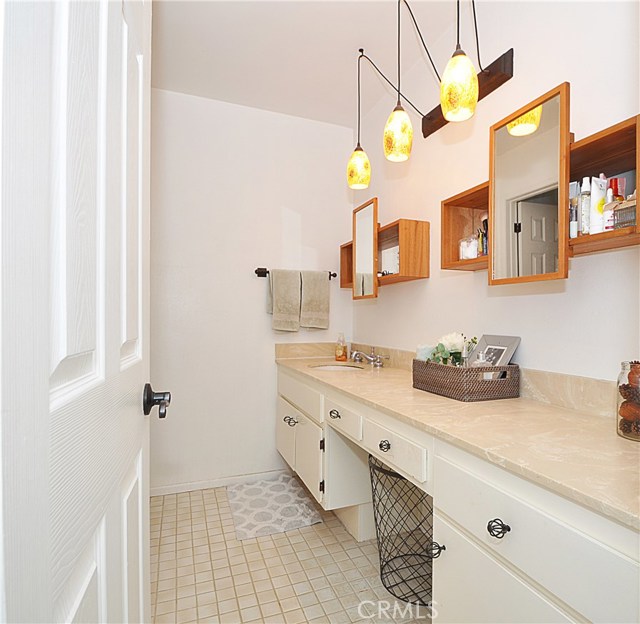 Vanity area for bathroom