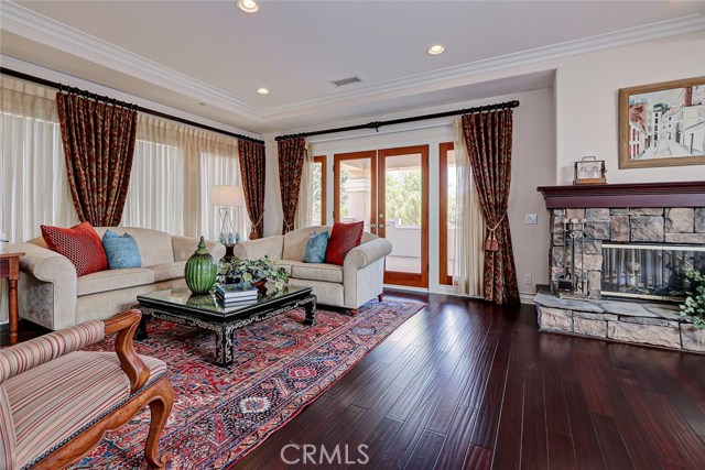 Formal Living Room with covered deck