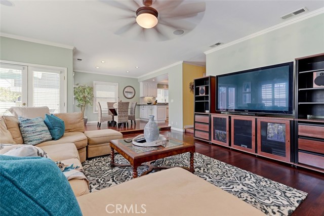 Family Room Area with View to Breakfast Nook and Kitchen Area