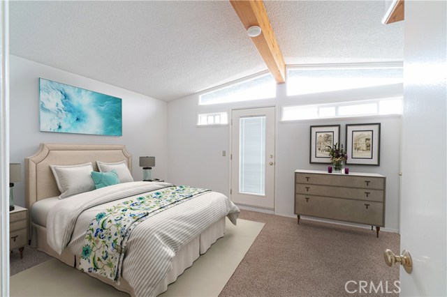 Master bedroom virtually staged