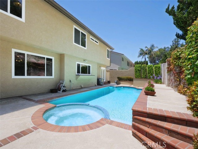 Back Elevation with Pool & Spa