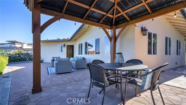 Patio at the back