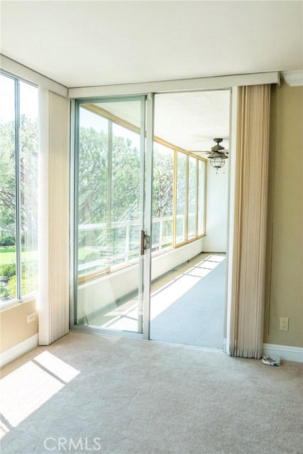 View of balcony from Living Room