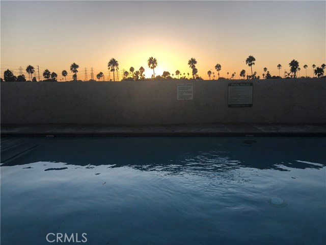 View from inside of pool