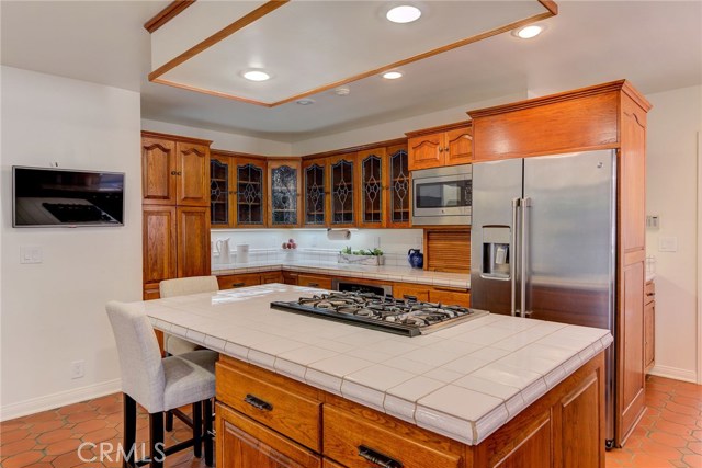 Large center island kitchen with newer stainless steel appliances