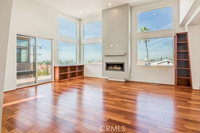 Great room with view and fireplace