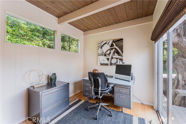 Office nook off family room