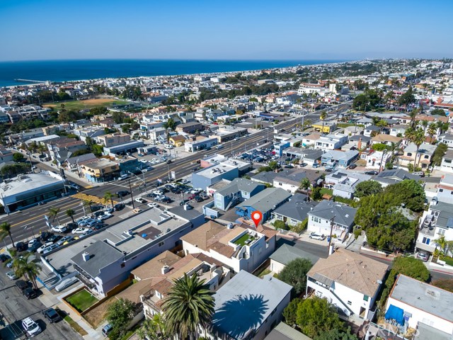 Aerial view to north