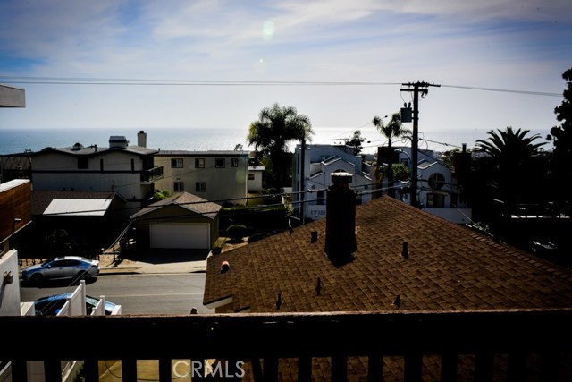 Ocean View From Second Story Rear House Deck Off Living Room