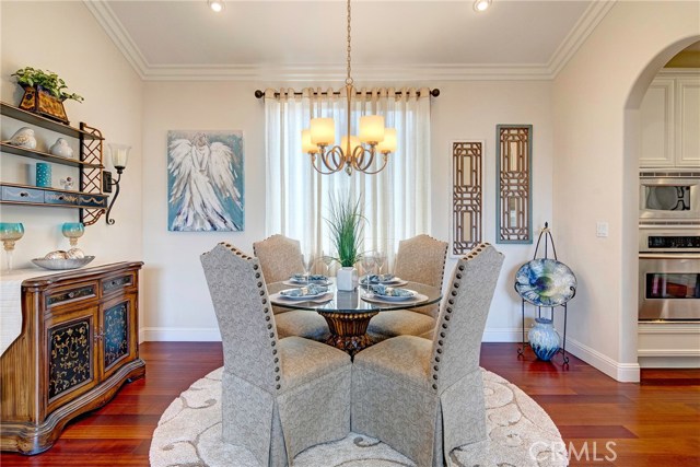 Formal dining area attached to main living room.