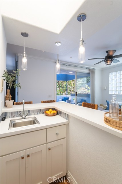 Newly remodeled wet bar.